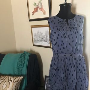 Pleated and Polka-dotted dress!